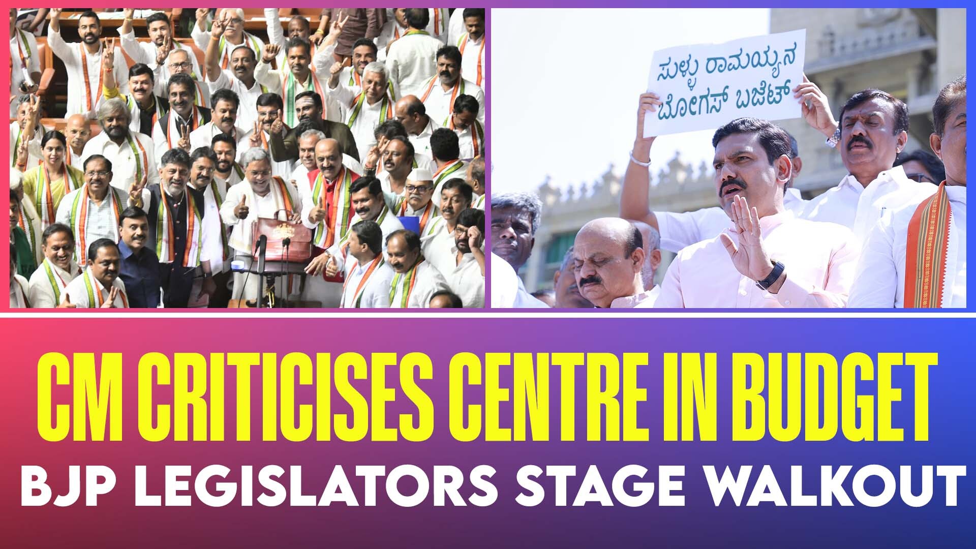 Karnataka budget walkout