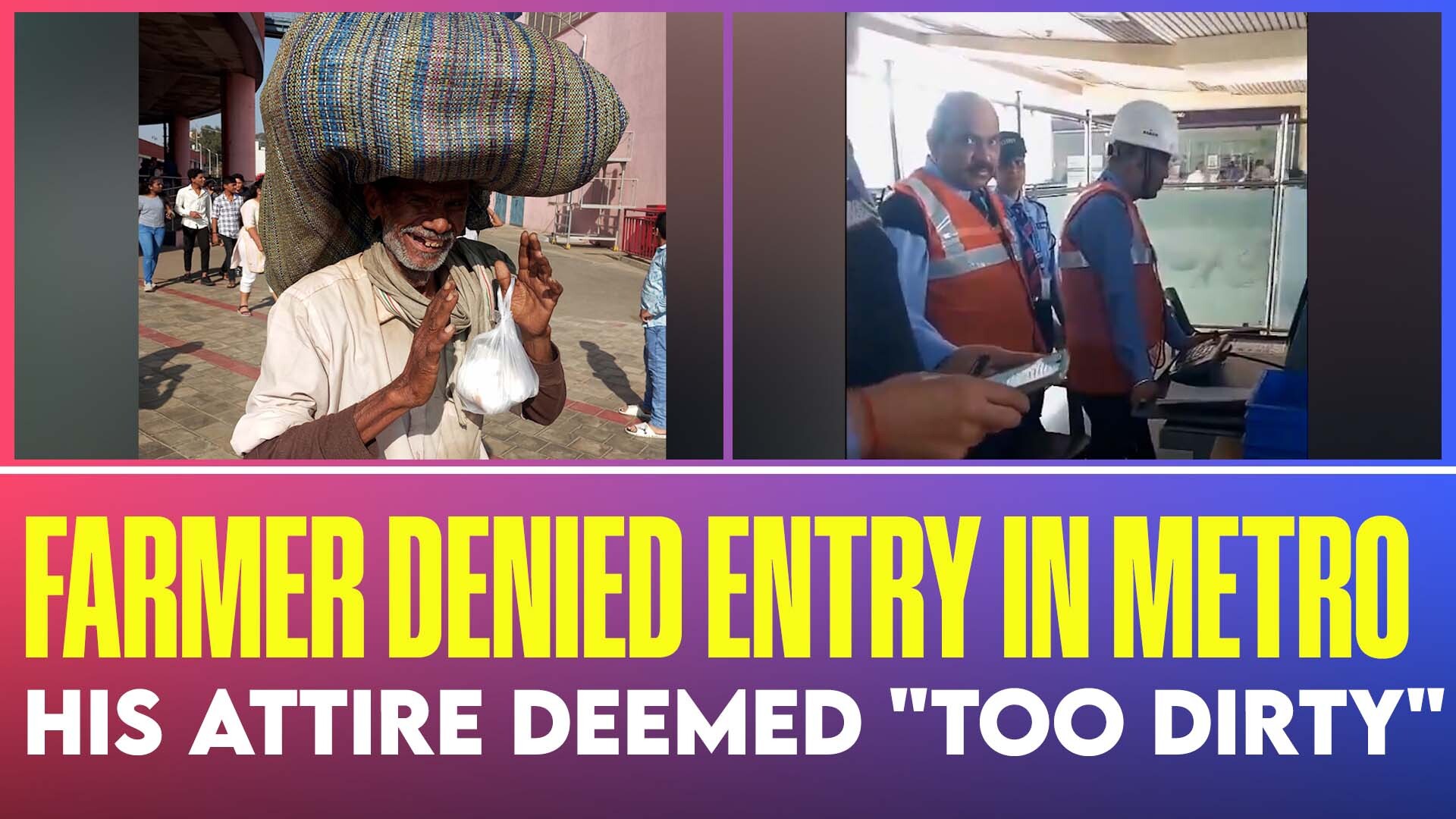 Farmer Bangalore metro