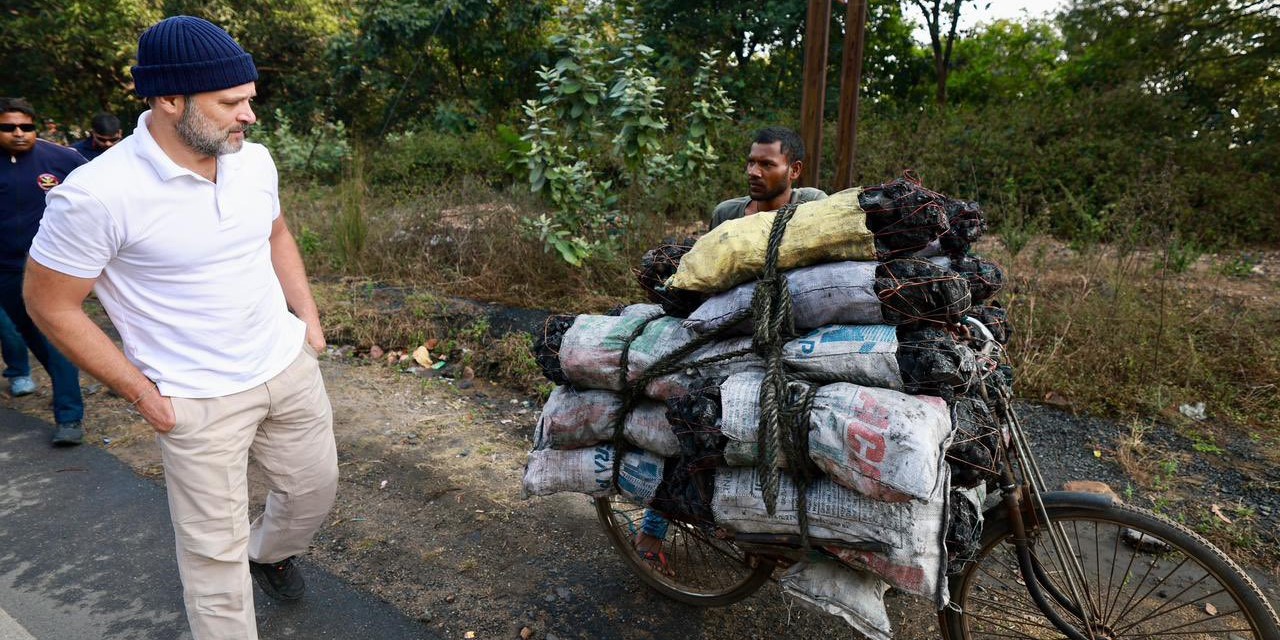 Rahul Gandhi during Bharat Jodo Nyay Yatra. (X) Rahul Gandhi reservation