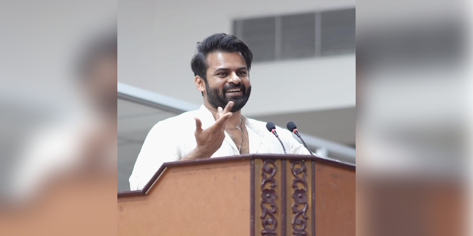 Sai Dharam Tej at the Road Safety & Awareness Drive