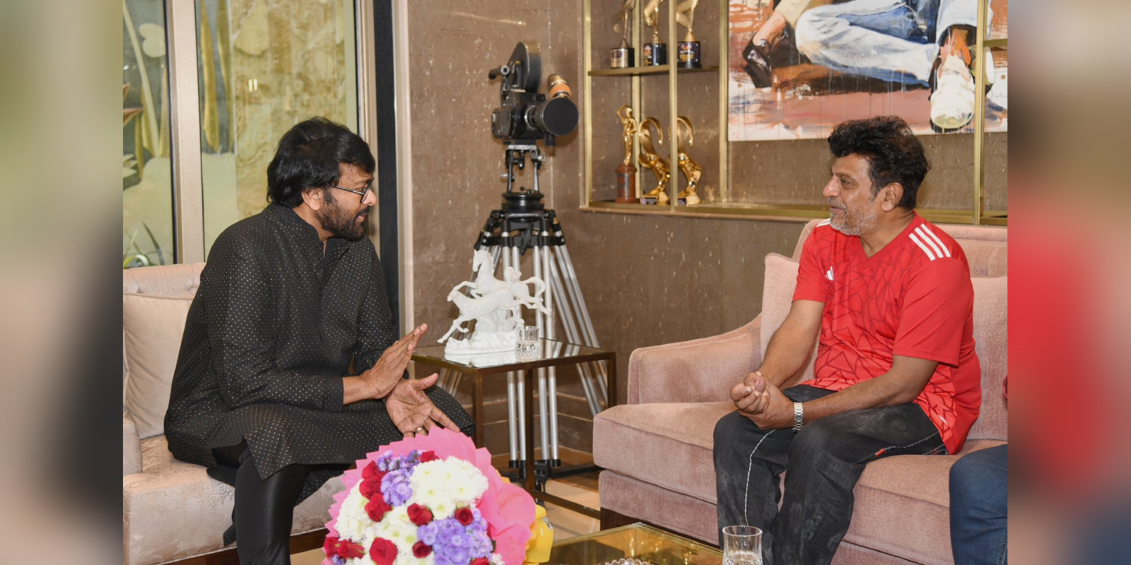 Shiva Rajkumar visits Chiranjeevi
