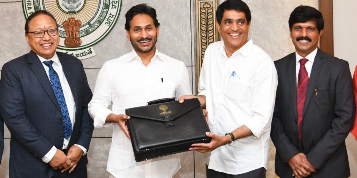 AP CM YS Jagan with Finance Minister Buggana Rajendranath Reddy. (Supplied)