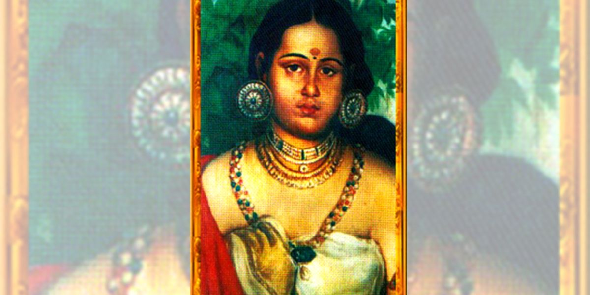 Untitled design (82) Portrait of the Regent Maharani Gowri Parvathi Bayi of Travancore who issued royal decree against dowry. (Wikipedia)