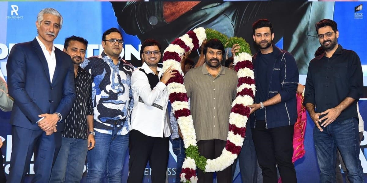 Chiranjeevi at the Operation Valentine pre release event