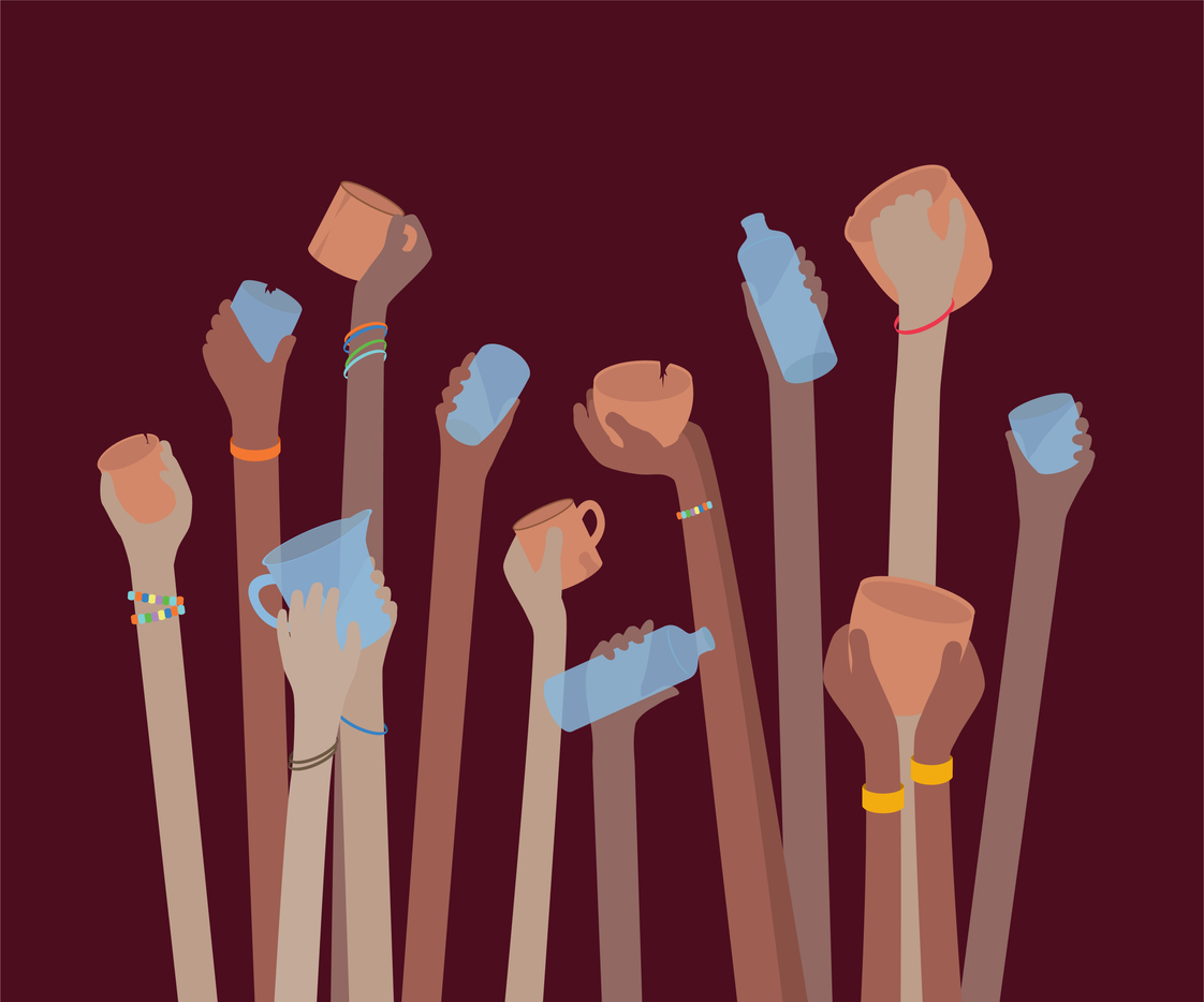 Thirsty people with empty cups and glasses beg for water in a drought US study used ‘actors’ in Karnataka, Bihar to find out why doctors aren’t prescribing ORS for diarrhoea