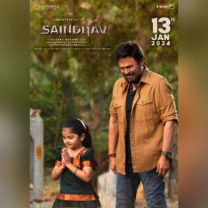 A poster of Venkatesh's Saindhav
