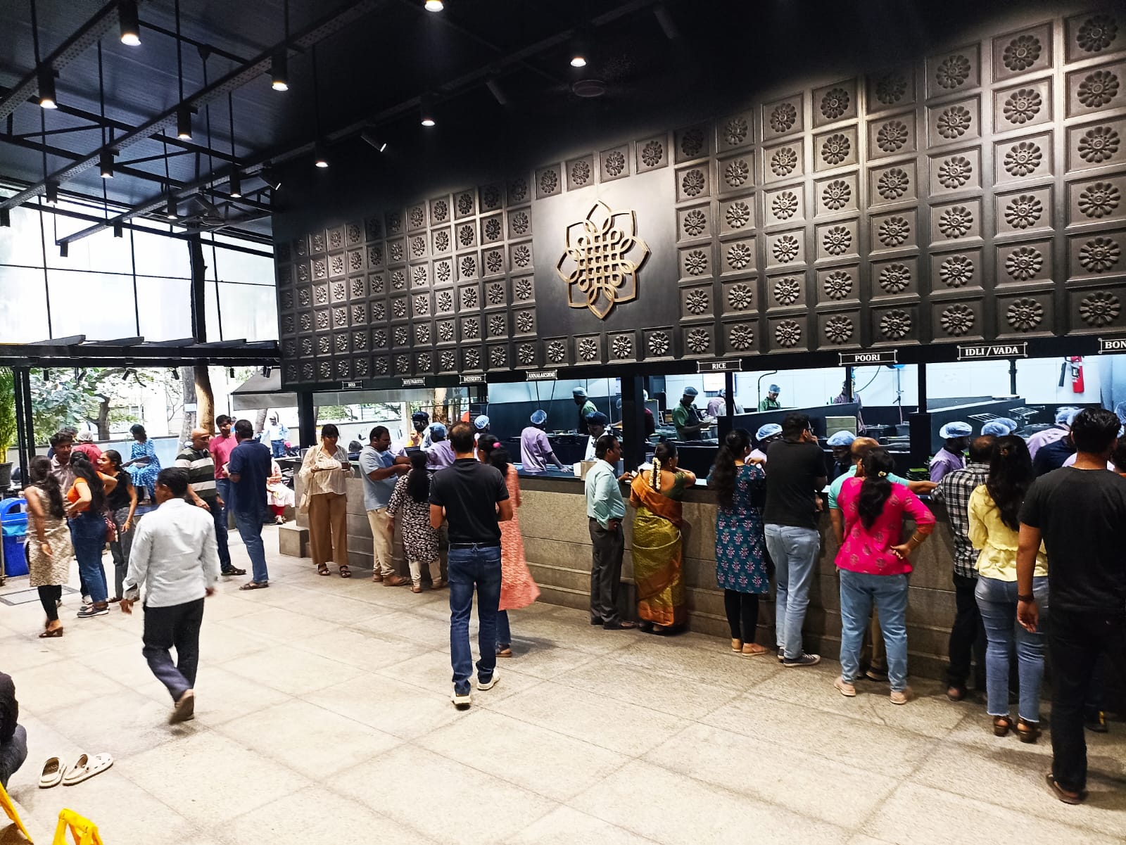 Cafe with buzzing customers