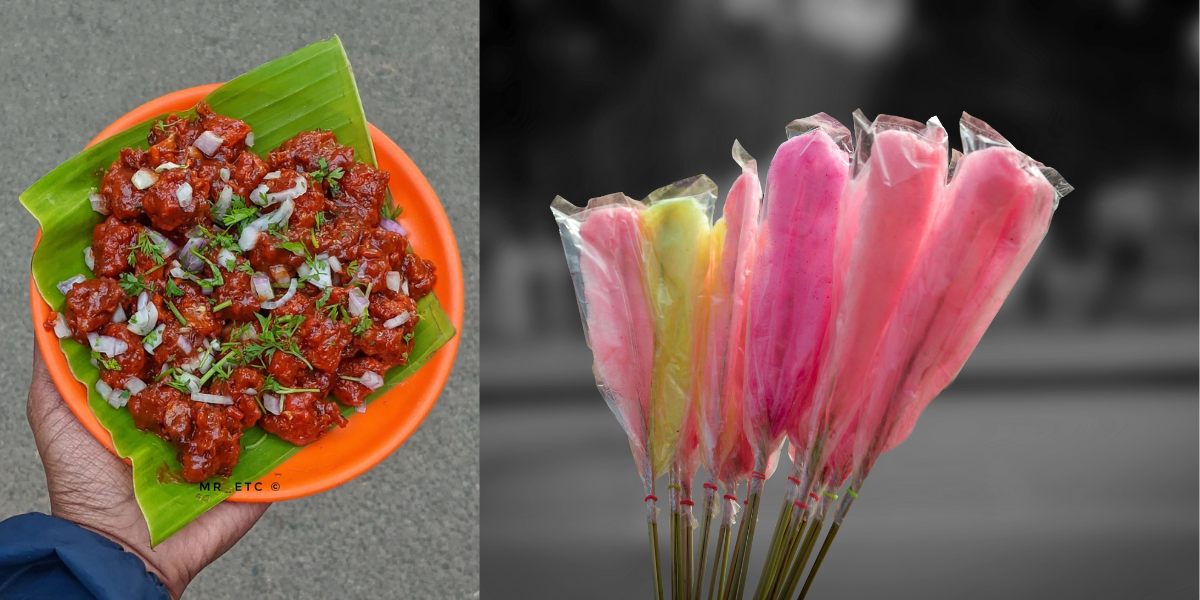 Gobi manchurian (Mr_Etc/Instagram); cotton candy (Getty Images) Gobi manchurian (Mr_Etc/Instagram); cotton candy (Getty Images)