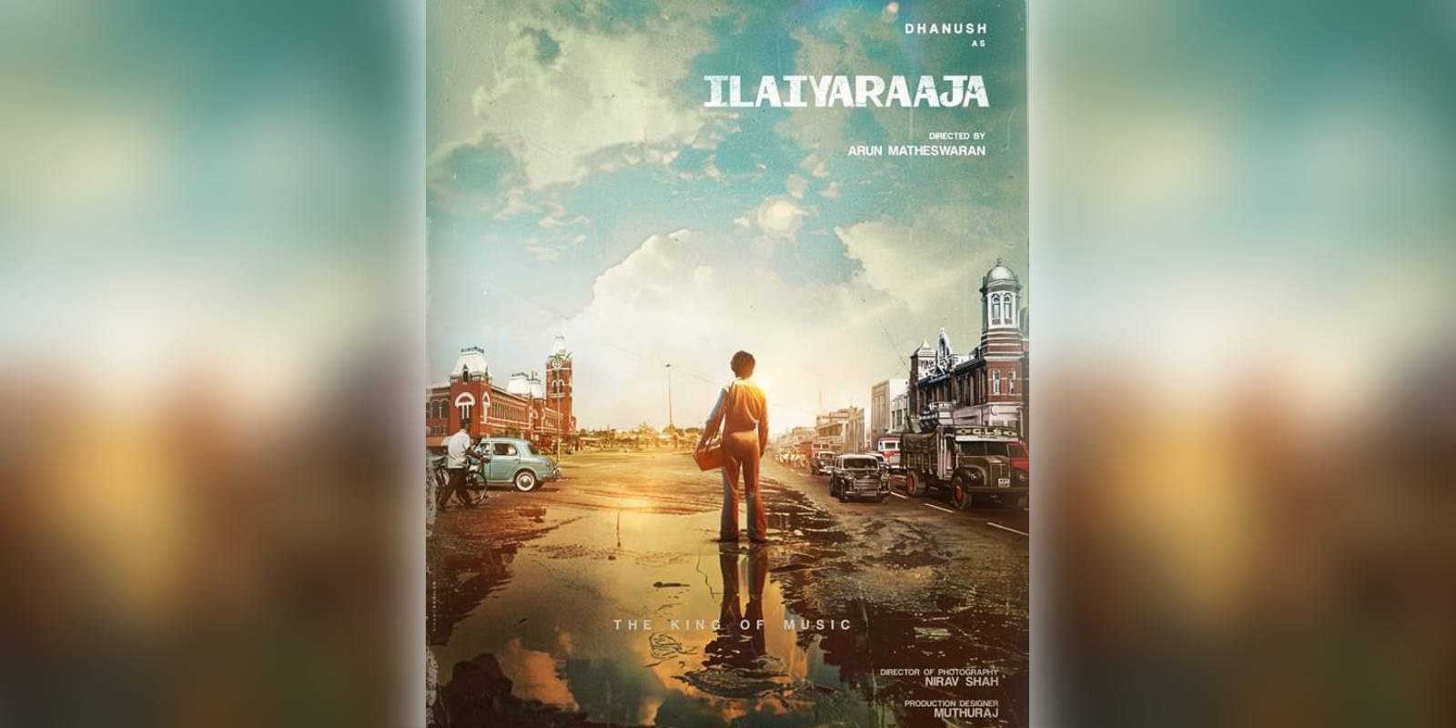 Dhanush in and as Ilaiyaraaja Dhanush in and as Ilaiyaraaja