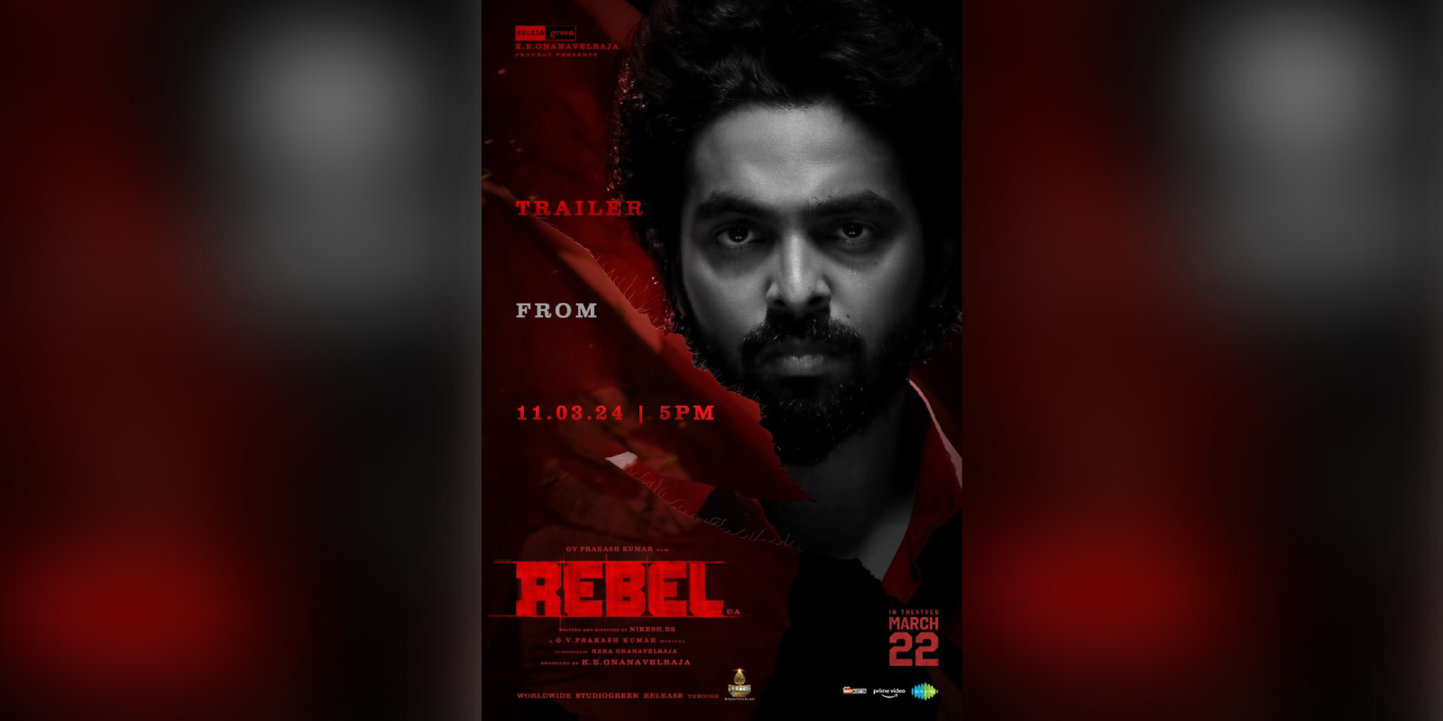 GV Prakash’s Rebel trailer launched GV Prakash's Rebel trailer launched