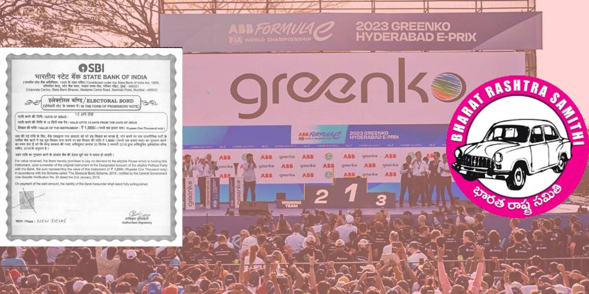 After signing of the LoI, and before the race, Greenko bought ₹50 crore worth of electoral bonds to donate to the BRS party. (Sumit Jha/South First)