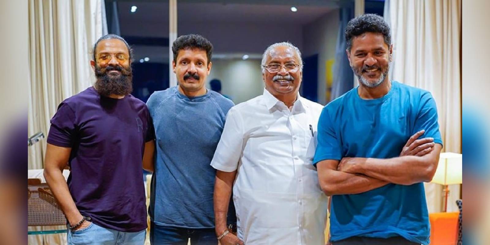 Prabhu Deva with team Kathanar-The Wild Sorcerer