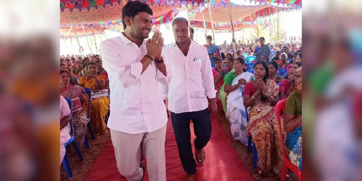 Mannepakula Veeranjaneyulu, YSRCP's Singanamala candidate. (Supplied)