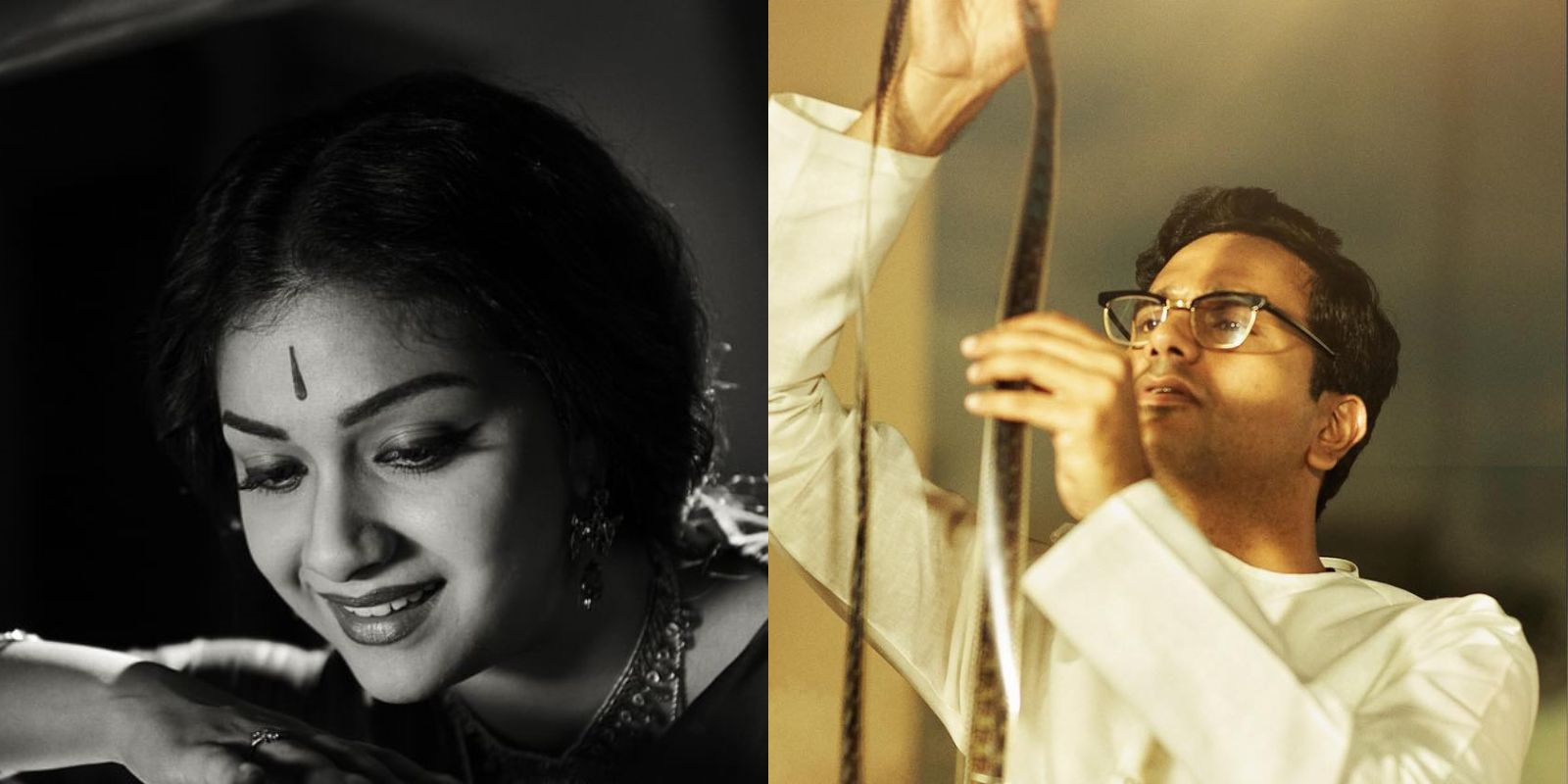 Keerthy Suresh and Srinivas Avasarala in Mahanati
