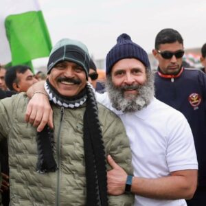 Venugopal with Rahul Gandhi