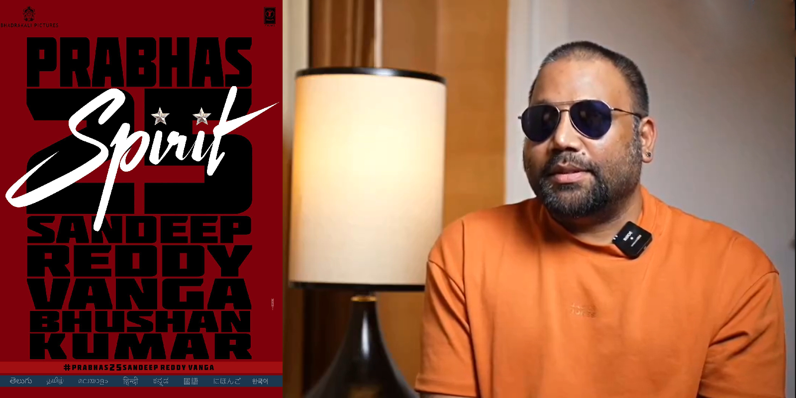 Director Sandeep Reddy Vanga shares interesting updates on 'Spirit'