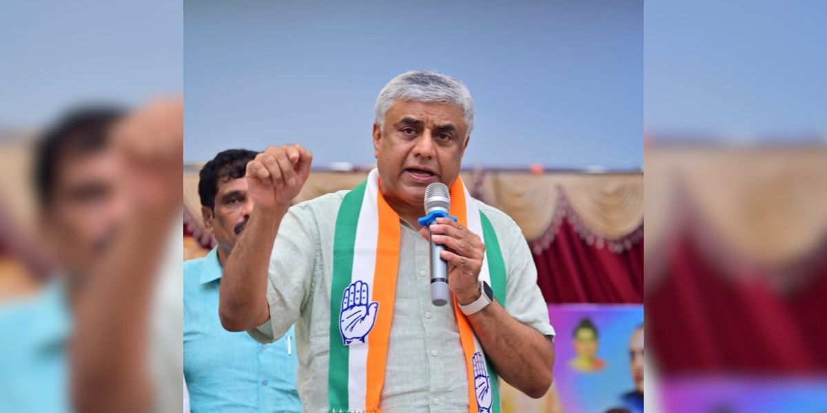 File photo of MV Rajeev Gowda