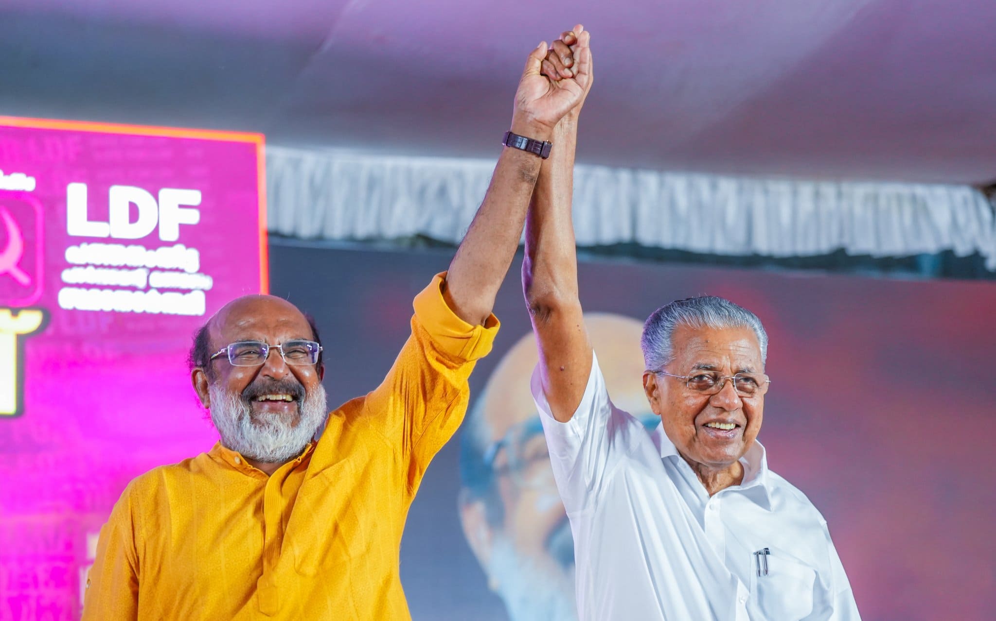 TM Thomas Isaac and Pinarayi Vijayan