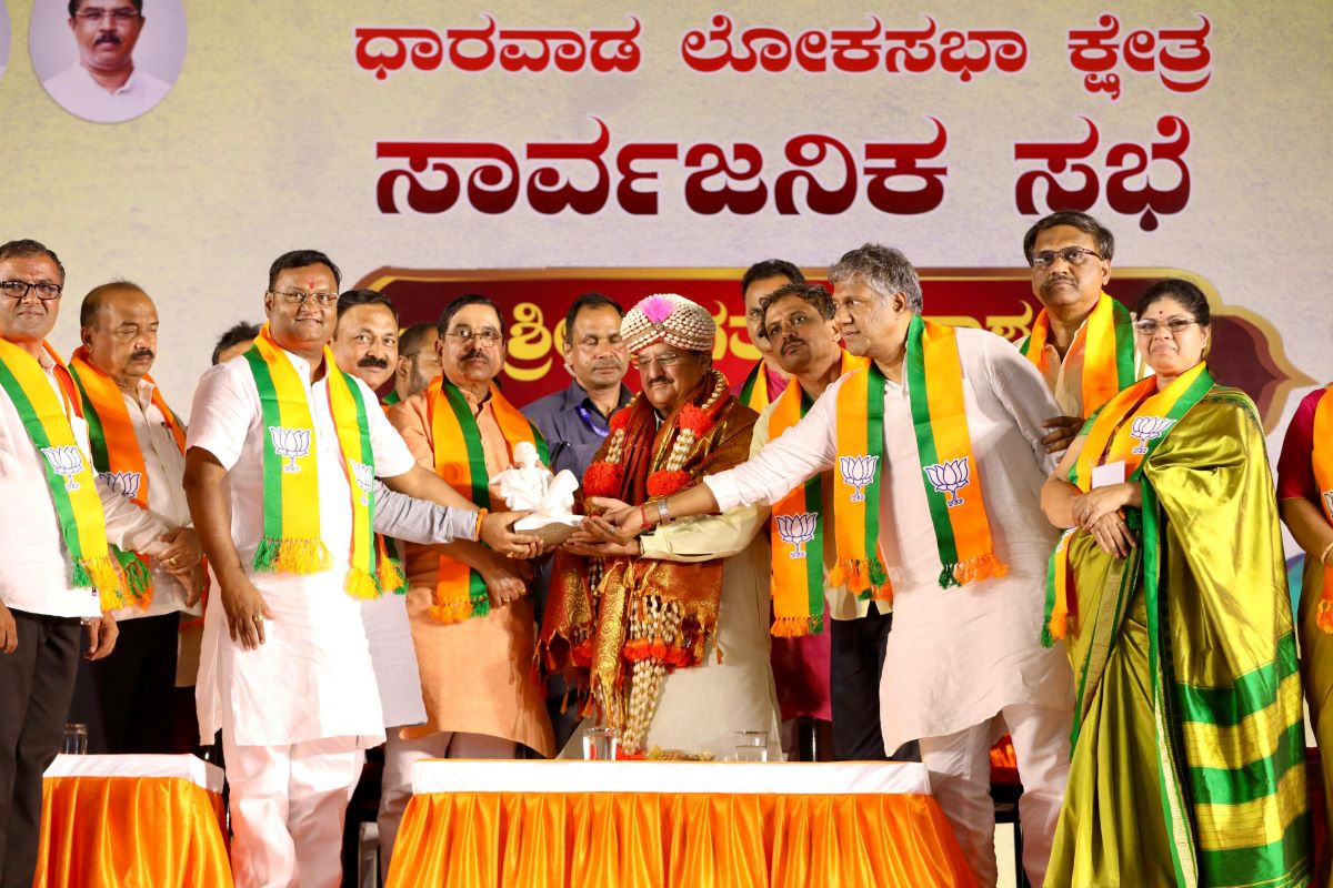 JP Nadda in Hubballi