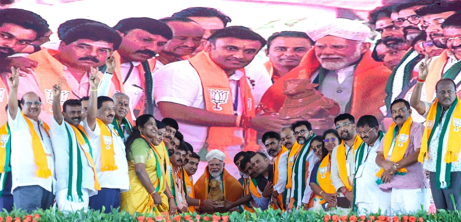 Earlier in the day, Prime Minister Narendra Modi addressed a meeting in Chikkaballapur. (X)