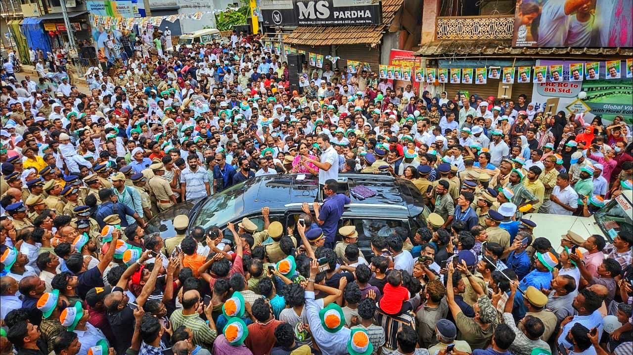 Rahul Gandhi in Kozhikode. (X)