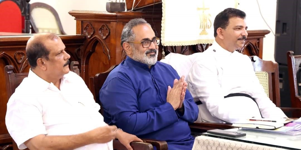 Rajeev Chandrasekhar during poll campaigning. (X)