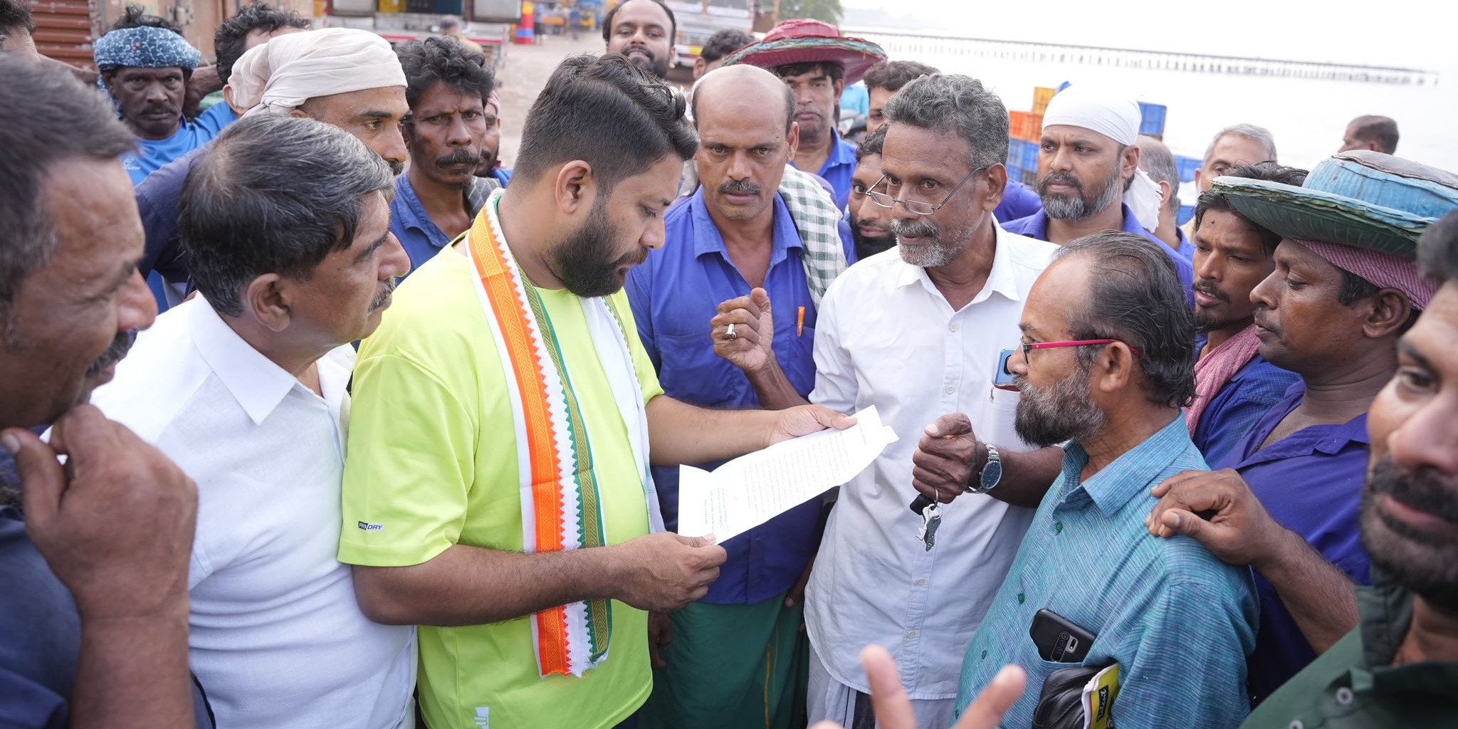 Shafi Parambil during his campaigning. (X) Shafi Parambil during his campaigning. (X)