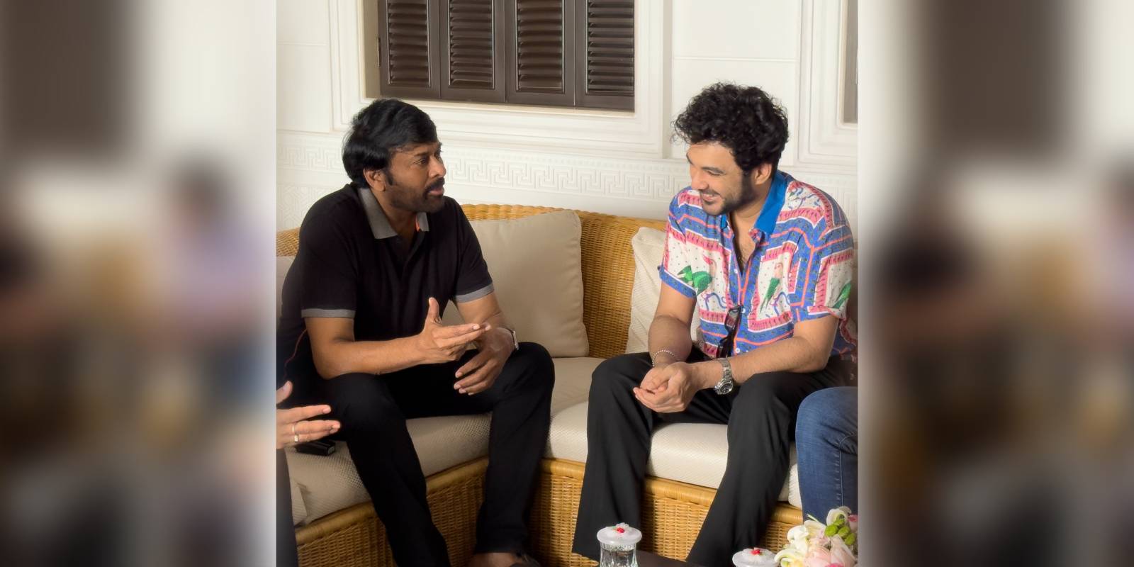 Siddhu Jonnalagadda with Chiranjeevi