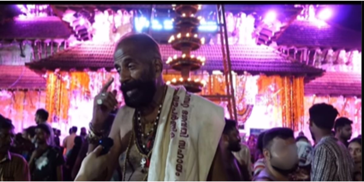 The man who tried to sexually assault the victims during Thrissur Pooram. The man who tried to sexually assault the victims during Thrissur Pooram.