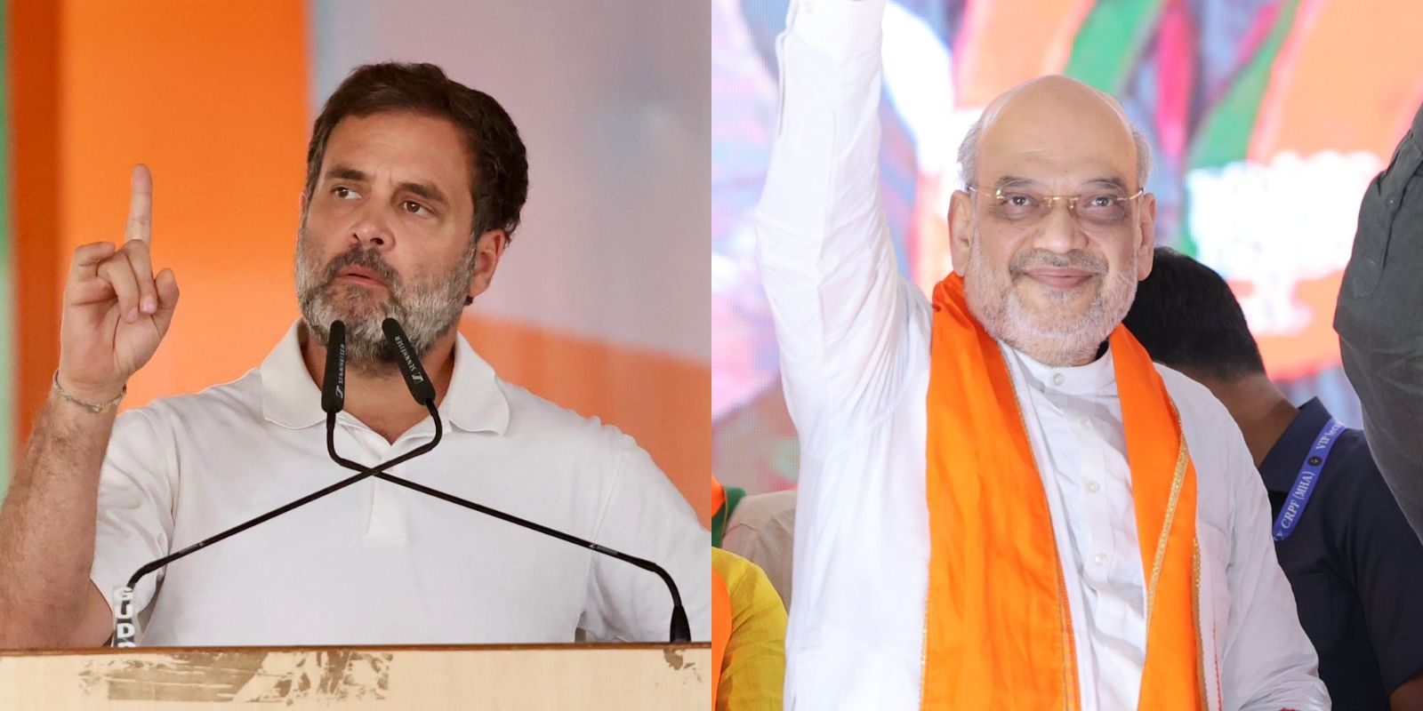 Rahul Gandhi and Amit Shah