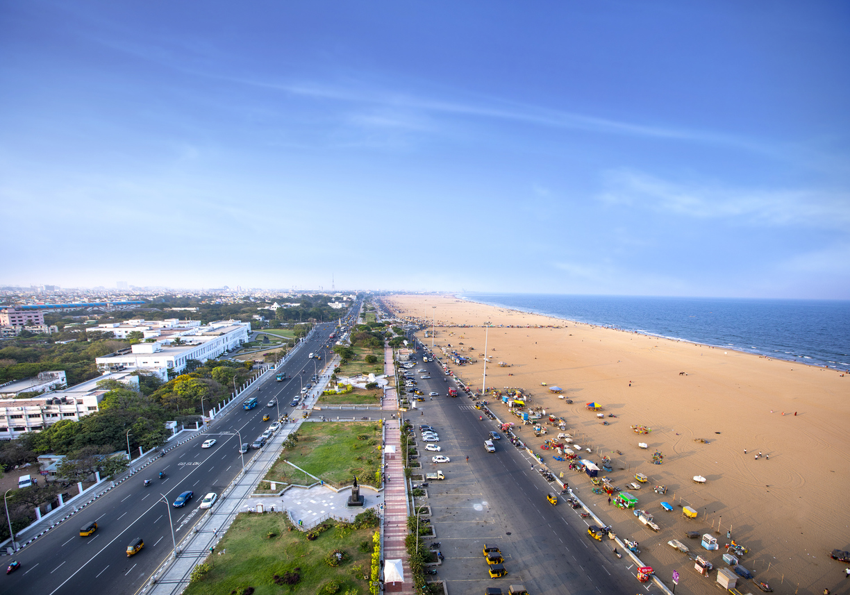 Marina Beach Chennai city tamil nadu india bay of bengal chennai tourism east coast road Marina beach, chennai