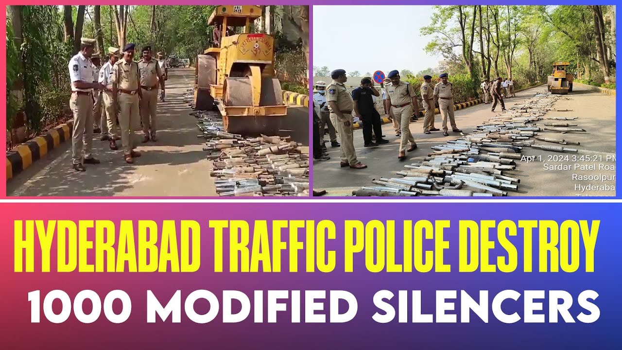 Hyderabad bike silencer seized