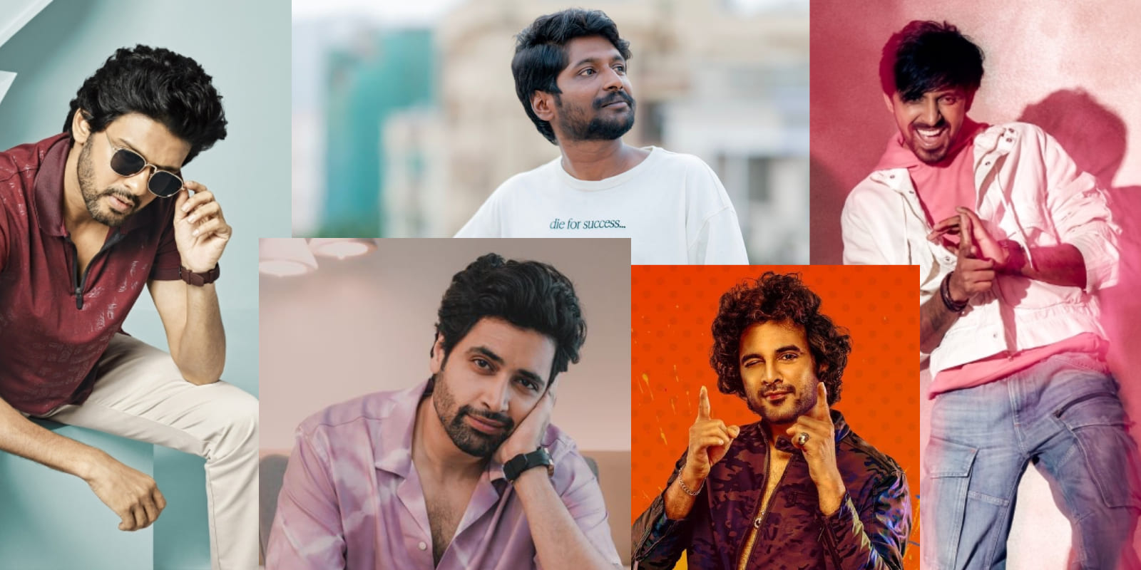 New-age Telugu actors Naveen, Suhas, Adivi Sesh, Siddhu, and Priyadarshi New-age Telugu actors Naveen, Suhas, Adivi Sesh, Siddhu, and Priyadarshi