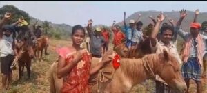 Screenshot from the video released by the Tribals in Araku. (South First)