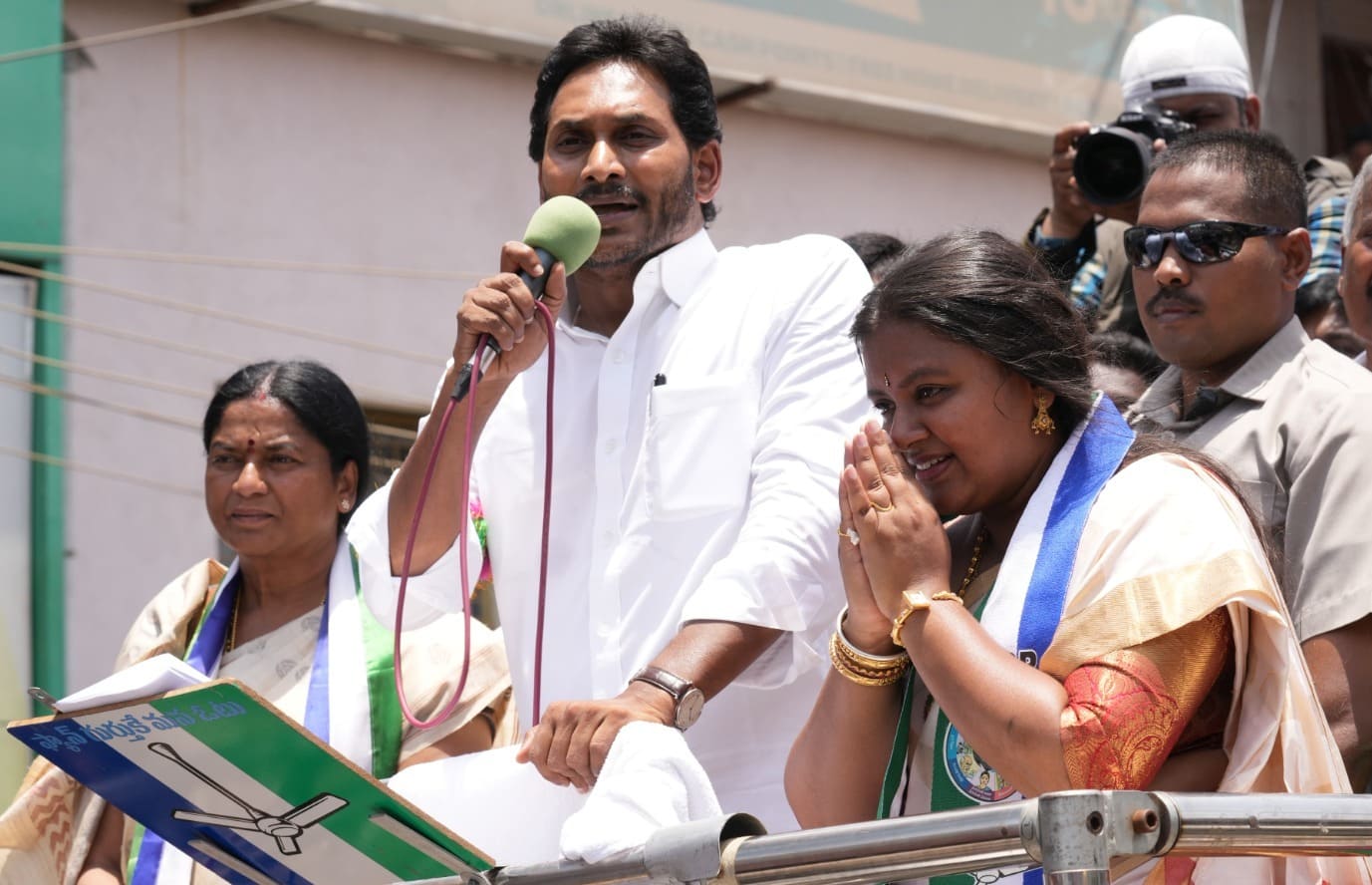 YSRCP-Jagan YS Jagan Mohan Reddy addressing an election rally. (X)