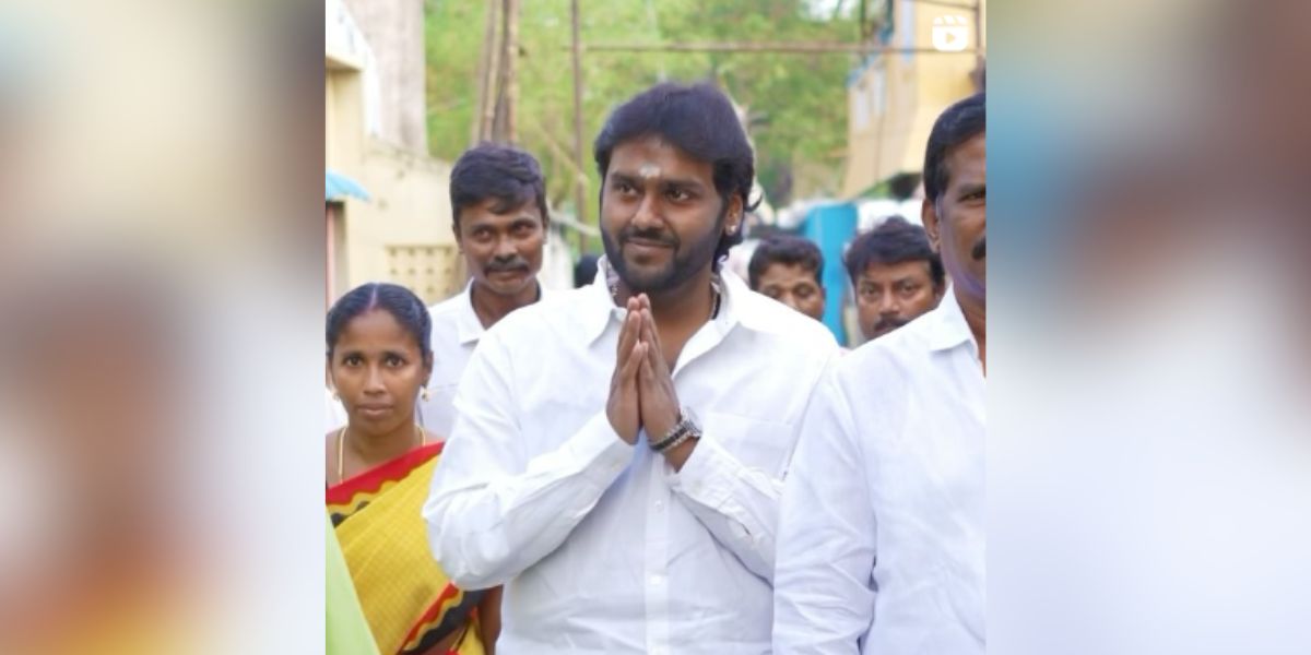 DMDK Virudhunagar candidate Vijayaprabhakaran.