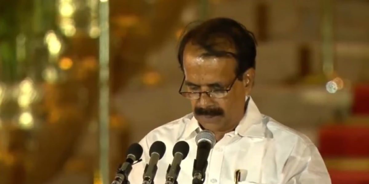 George Kurian taking the oath