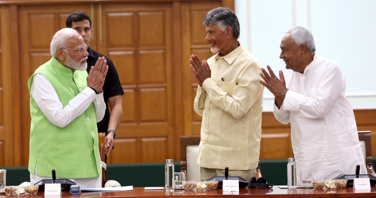 PM Modi with Nitish Kumar and Chandrababu Naidu PM Modi with Nitish Kumar and Chandrababu Naidu