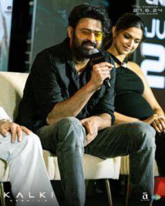 Kalki 2898 AD lead actor Prabhas addressing the Mumbai press