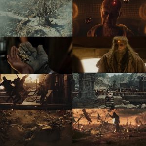 A collage of stills from 'Kalki 2898 AD'. (Supplied)