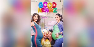 A poster of the hit film Good Newwz