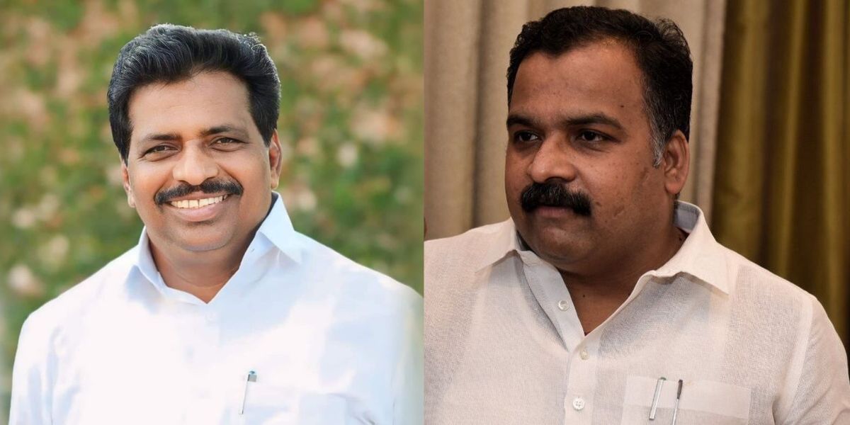 Congress MPs Kodikunnil Suresh, Manickam Tagore.