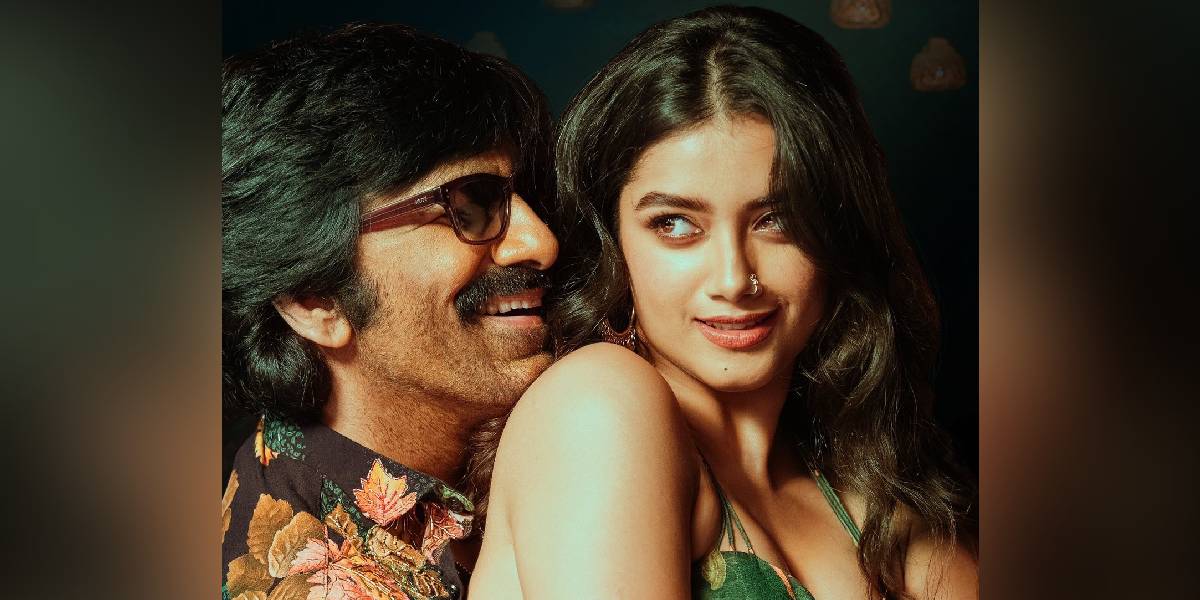 Ravi Teja and Bhagyashri Borse in ‘Mr Bachchan’ poster. (X) Ravi Teja and Bhagyashri Borse in 'Mr Bachchan' poster. (X)