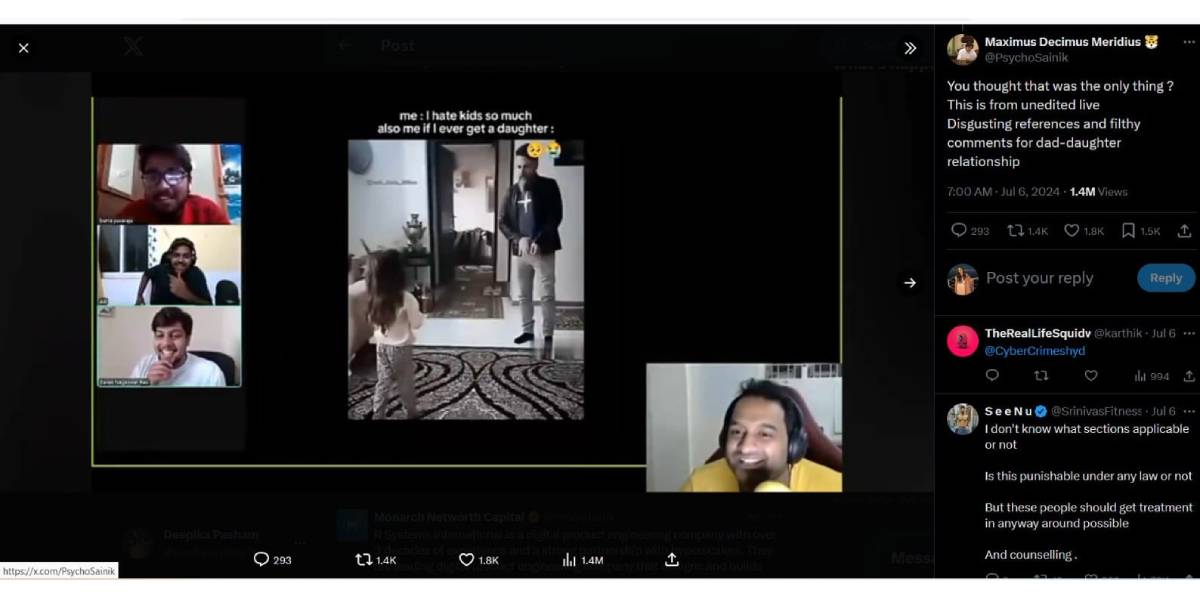 Telugu actor brings Youtuber Praneeth Hanumantu's 'jokes' on child abuse to Telangana CM's attention