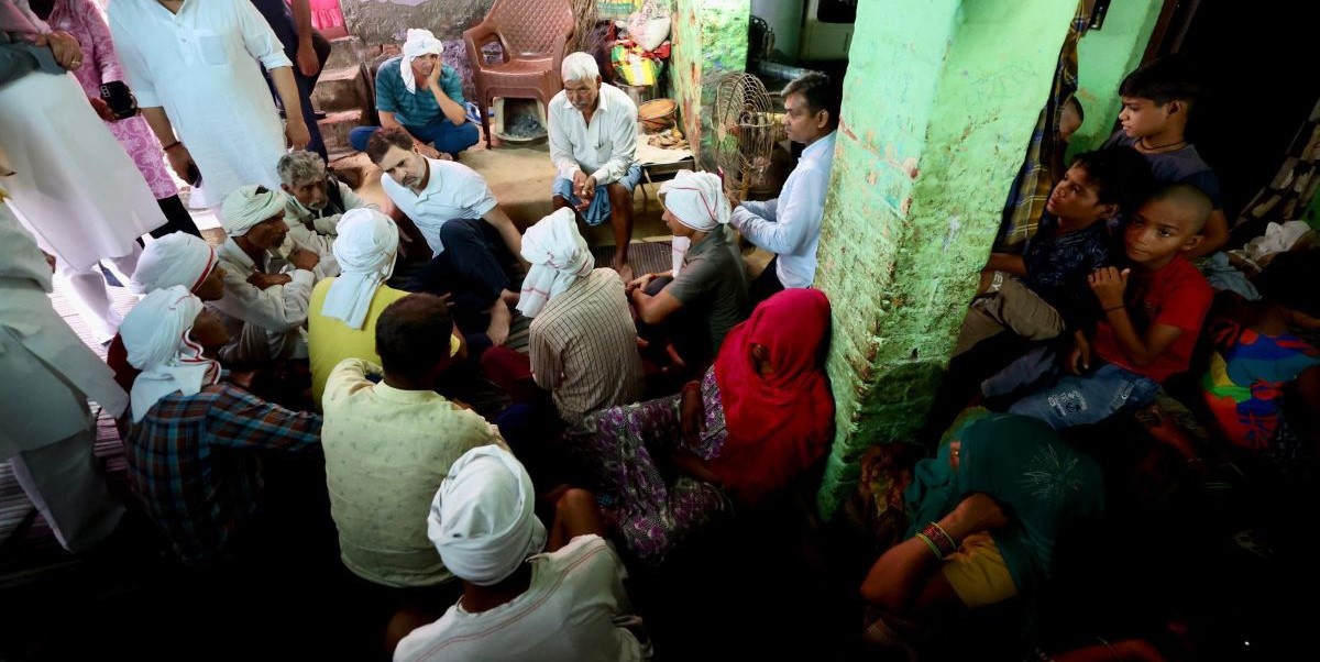 Rahul Gandhi meets Hathras victims