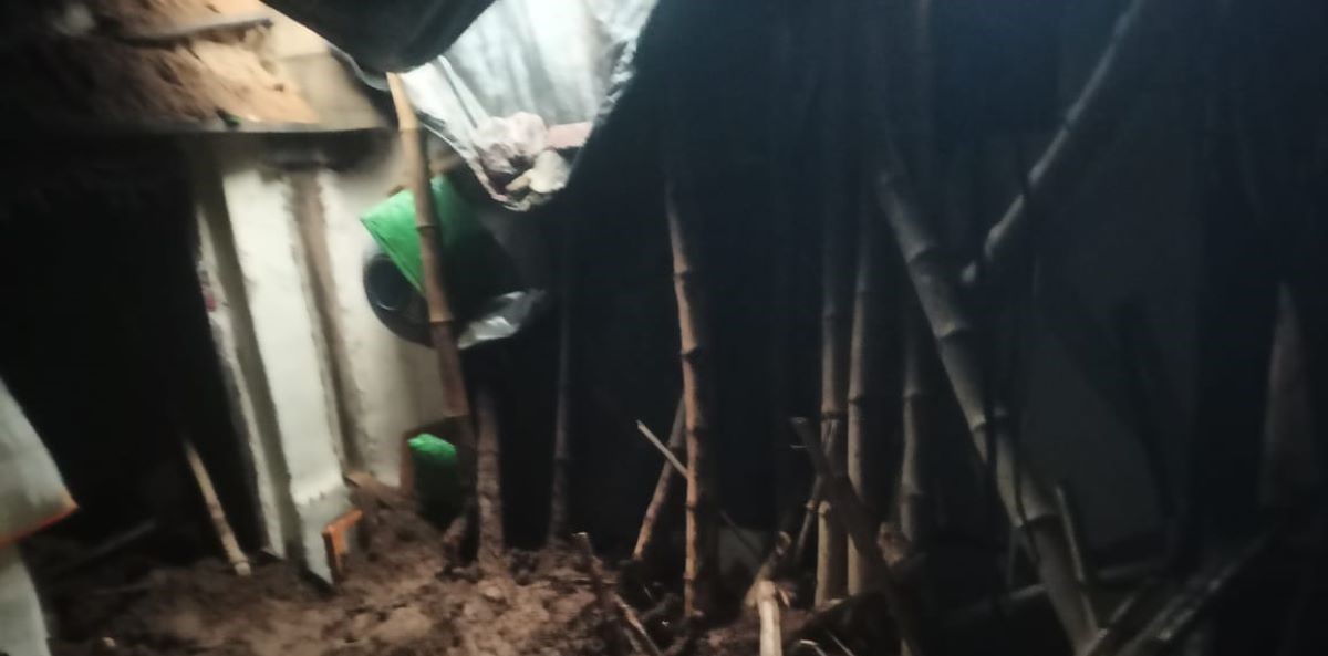 Roof collapsed due to heavy rains