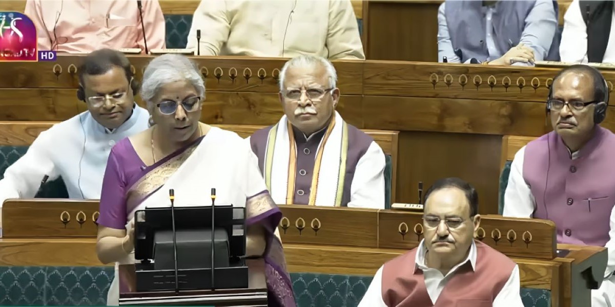 Nirmala Sitharaman presenting the Union budget. Nirmala Sitharaman presenting the Union budget.