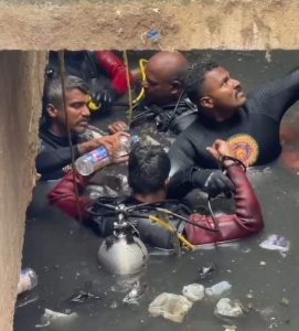 The rescuers searching for Joy