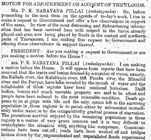 An excerpt from the adjournment motion moved on 25 July 1924. (Sourced)