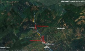 Iruvazhinjipuzha and the other areas affected by landslide